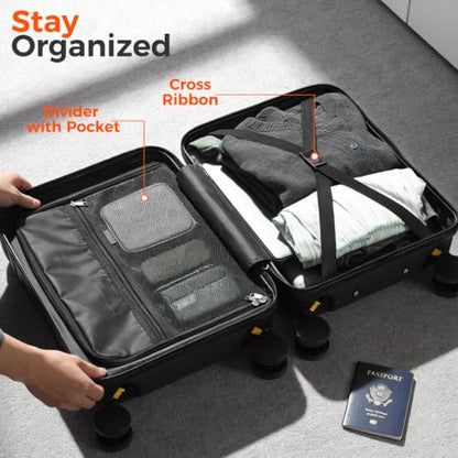 Hard Shell Suitcase With Removable Wheels, 16 Inch Carry On Luggage - color: Green