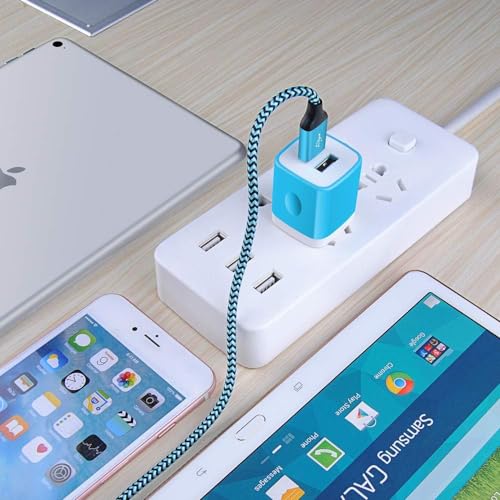 USB Wall Charger,Charging Block,5Pack 2.1A Wall Plug Power Cube USB Brick