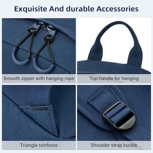 HanTrip 13 Inch Mini Small Travel Backpack Cary on For Women Men, Navy Blue - color: Navy Blue, size: 13 Inch