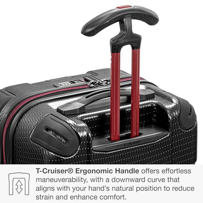 Traveler's Choice Maxporter II Polycarbonate Hardside Trunk with Spinner Wheels, Black, 28-Inch Medium Trunk - color: Black, size: 28-inch Medium Trunk