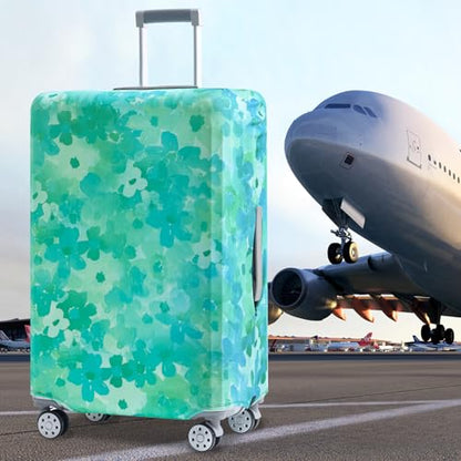 Travelkin 여행 가방 Tsa 승인 여행 가방 커버 프로텍터, 블루 플로럴., 꽃무늬 소프트쉘 - color: 블루 플로럴., size: S(18-21inch suitcase)
