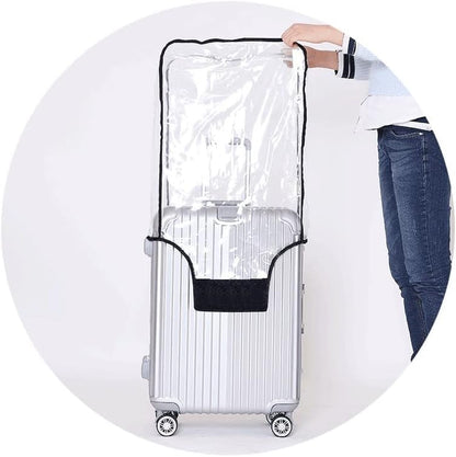 2PCS Clear PVC Suitcase Cover Protectors Transparent Luggage Cover Waterproof Wheeled Suitcase Dust Cover Dustproof Travel Luggage Sleeve Protector (24“+28”) - size: 24“+28”