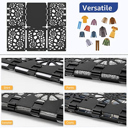 BoxLegend Shirt Folder V2 Shirt Folding Board Easy and Fast to Fold Clothes - color: Black