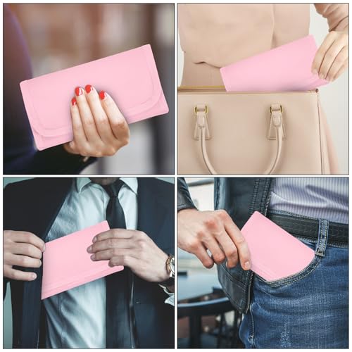 Money Organizer with Zipper,Cash Envelopes Budget Binder - color: Pink