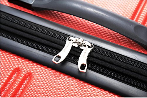Rockland Melbourne Hardside 2 Piece Expandable Spinner Wheel Luggage Set, (20"/28"), Red - color: Red, size: 2 Piece (20"/28")