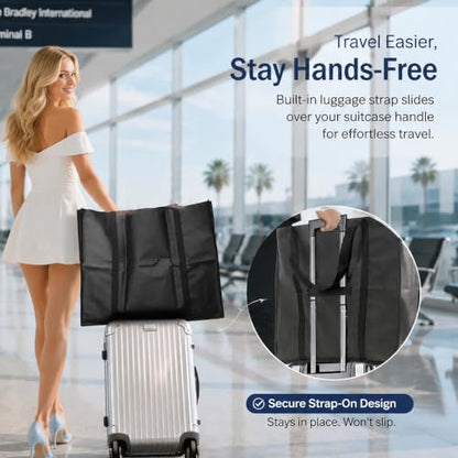 54" Garment Bags 2 Pack, Travel Hanging Clothes Covers with Pockets - size: V-GB-54in-2P-US1