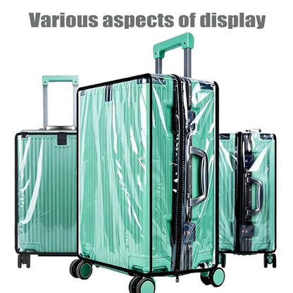 Clear Luggage Covers For Suitcase TSA Approved,No‑Disassembly(Clear, 30) - color: Clear, size: 30