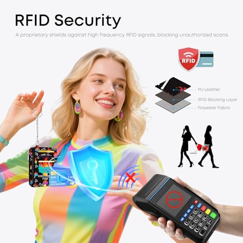 Fire Credit Card Holder Small Wallet for Women - color: Fire