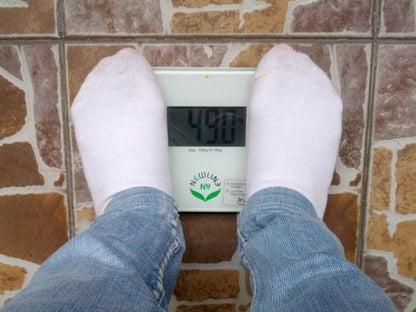 NewlineNY Auto Step On Super Mini Travel Bathroom Scale, 5.25" x 8.5" SBB0638SM: White - color: White