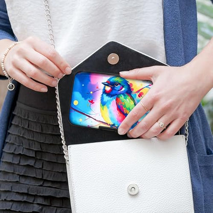 Mayski Credit Card Holder for Women RFID Blocking Wallet, Colorful Bird - color: Colorful Bird