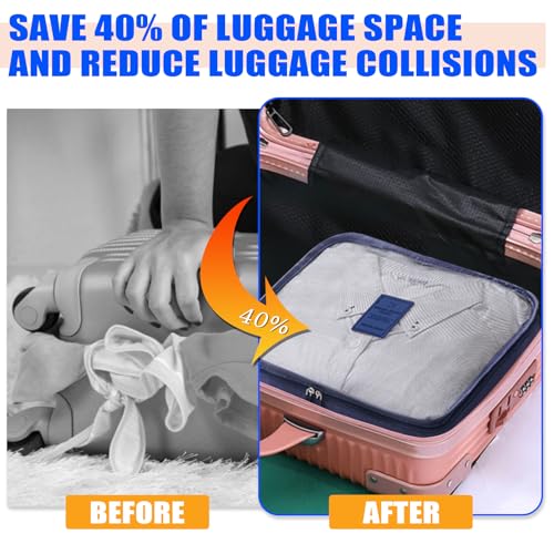 Packing Cubes 3 Set Travel Organizer Bags Mesh Packing Compression Bags Luggage Packing Cubes for Suitcases Travel Accessories (Navy Blue) - color: Navy Blue Mesh Bag 3 Set