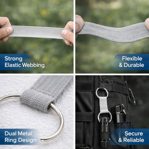 Waist Cincher Clip Adjustable Elastic Strap Double Ring Clip for Tightening Shirts, Dresses & Hats