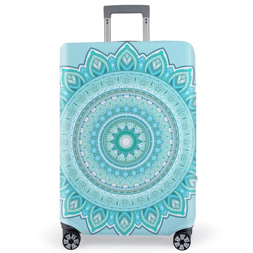Pink Dino Luggage Cover, Thick Washable Suitcase Protector, 18-32 Inch - color: Teal, size: L(24-26 inch Suitcase)