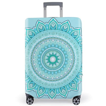 Pink Dino Luggage Cover, Thick Washable Suitcase Protector, 18-32 Inch - color: Teal, size: L(24-26 inch Suitcase)