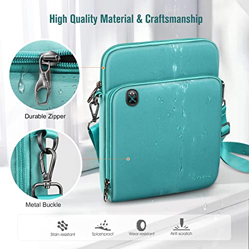 Fintie 11 inch Tablet Sleeve Case, Briefcase Shoulder Bag - color: Aqua Green
