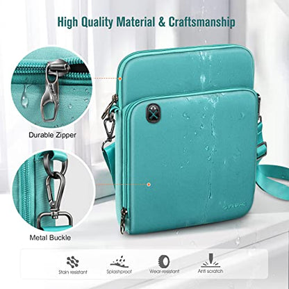 Fintie 11 inch Tablet Sleeve Case, Briefcase Shoulder Bag - color: Aqua Green