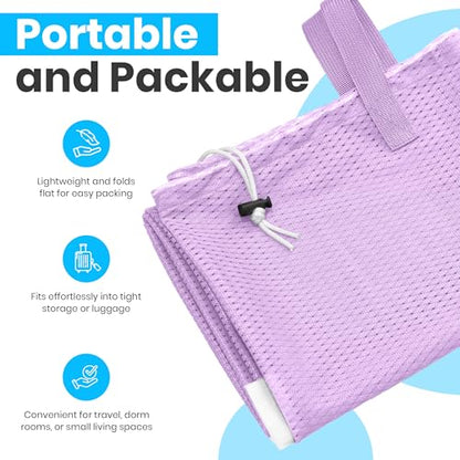 Handy Laundry XL Heavy Duty Mesh Laundry Bag 24x36 in, Drawstring Purple - color: Purple, size: 1-Pack