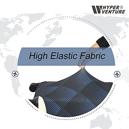 HYPER VENTURE Travel Luggage Cover Suitcase Protector Fits 18-22 Inch, S - color: Blue Cube, size: S