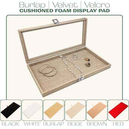 The Display Guys 2-Pack 24-Compartment Jewelry Tray Insert, White - color: White, size: Compartments - 24
