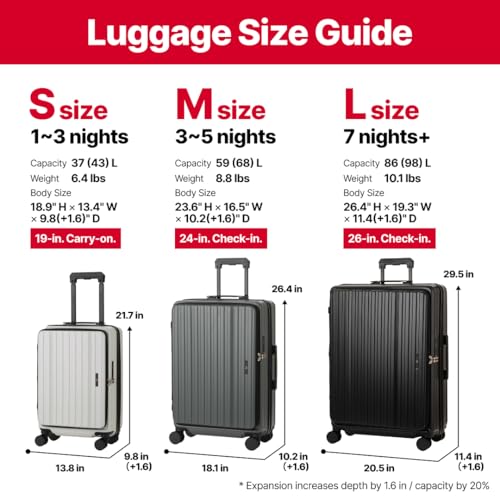 LEGEND WALKER 24" Checked Luggage, White, 5524-60 - color: White, size: 24 inch