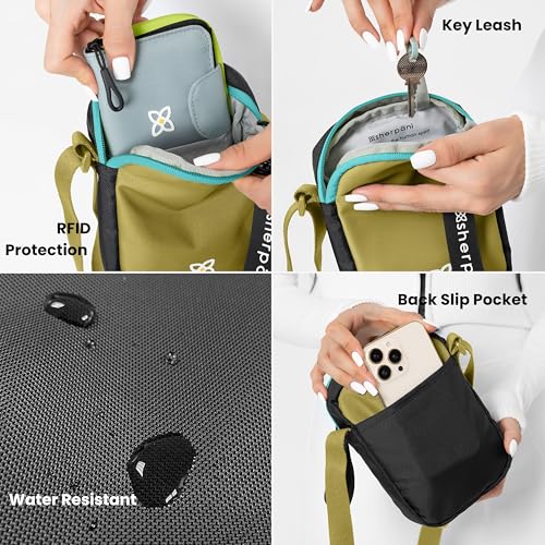 Sherpani Rogue, RFID Mini Crossbody Bag for Women - color: Alchemy