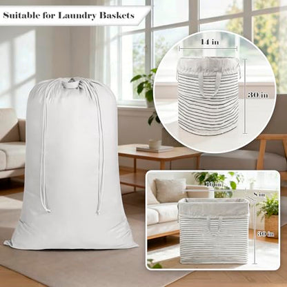 120L Extra Large Laundry Bag with Handles for Travel & Dorms - color: Grey