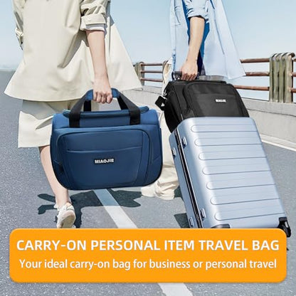 Underseat Carry On Luggage Bag, Lightweight Travel Tote Bag for Travel - color: Blue, size: 18IN