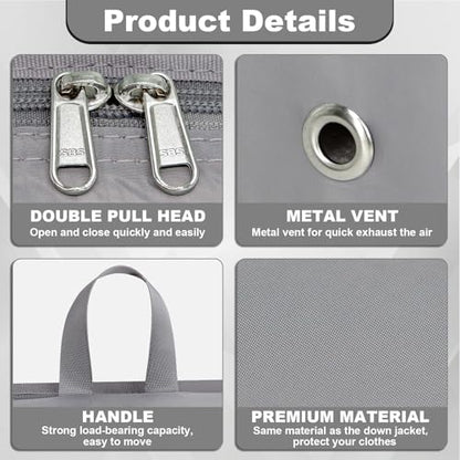 Packing Cubes for Travel Packing Organizers Compression Travel Cubes, Grey - color: Grey