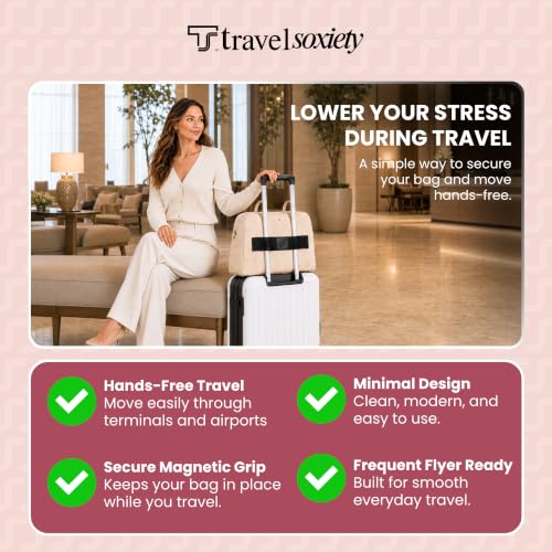 Trolley Strap, TSA Approved, Travel Accessory, Dark Brown