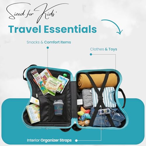 Disney Stitch Chill Vibes Children's Ride-On Luggage - color: DSC Chill Vibes