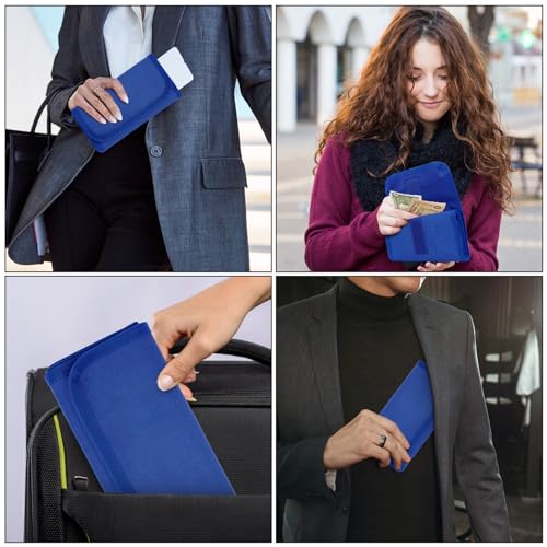 Money Organizer with Zipper,Cash Envelopes Budget Binder - color: Blue