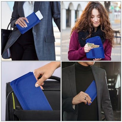 Money Organizer with Zipper,Cash Envelopes Budget Binder - color: Blue