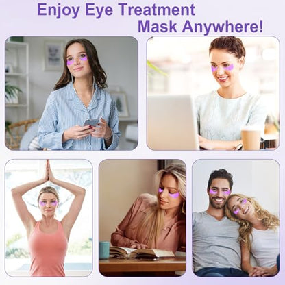 30 Pairs Eye Mask with Retinol, Collagen Eye Patch for Dark Circles and Puffiness, Reduce Wrinkles, Eye Bags and Fine Lines, for Women and Man - color: Deep Purple