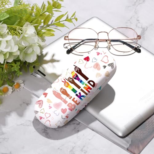 Glasses Case Hard Shell,Portable Protective Eyeglasses Case, Eyeglass Holder Box with Cleaning Cloth,for Women Men - color: Finger