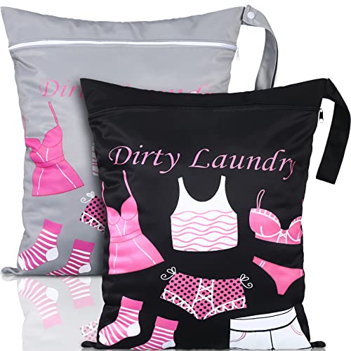Shappy 2 Pack Wet Dry Bag Travel Laundry Waterproof,Dress Style - style: Dress Style