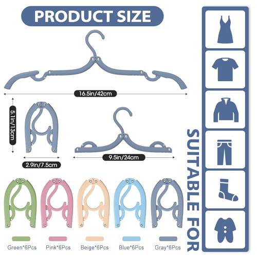 40Pcs Foldable Travel Hangers Cruise Essentials Travel Essential Phone Size - color: Multicolor, size: 40 Pack