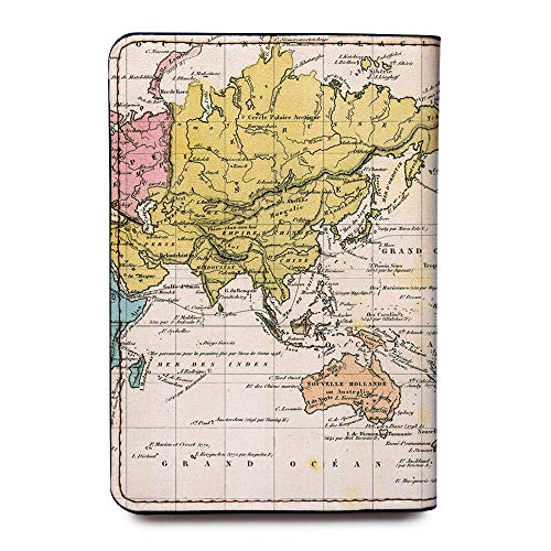 Personalized Passport Holder - Custom Vegan Leather RFID Passport Cover - color: Oh Darling Lets Be Adventurers (Black)