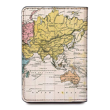 Personalized Passport Holder - Custom Vegan Leather RFID Passport Cover - color: Oh Darling Lets Be Adventurers (Black)
