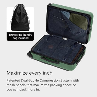 Away The Carry-On Luggage, 22-inch Lightweight Hardside Spinner Suitcase - color: Sea Green