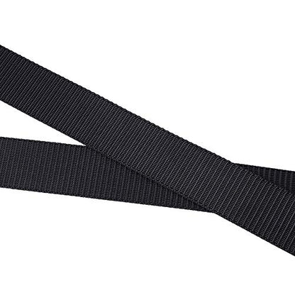 Mile High Life | Nylon Web Belt | Outdoor Military Belt | TSA Safe Buckle Plastic/Metal - color: Black-510navy 2pc