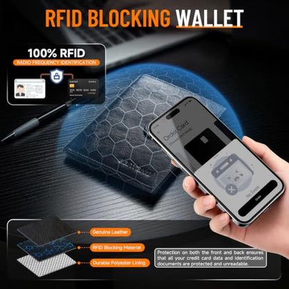Likesing RFID Blocking Passport Holder, Leather Passport Cover for Men-CB - color: Coffee Brown