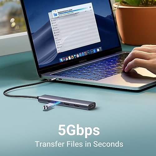 UGREEN USB C Hub 5 in 1 Multiport USB Adapter 4K HDMI, 100W Power Delivery
