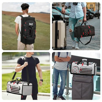 BOSSTIN Gym Bag for Men & Women, 45L-50L Expandable Sports Duffle Bag - color: Black