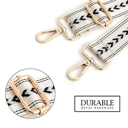 Purse Strap Replacement Crossbody Handbag Shoulder Strap Adjustable - color: Gold Buckle-3