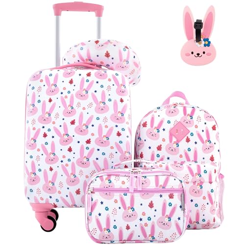 Travelers Club 5 Piece Kids' Luggage Set, Bunny - color: Bunny