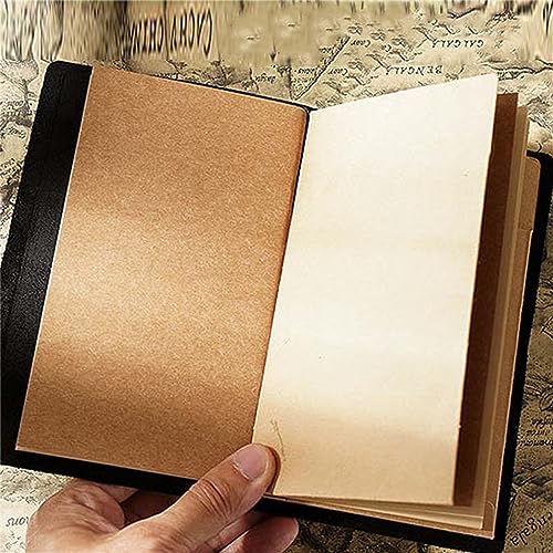 Genuine Leather TN Travel Notebook Protective Cover Journal Sketchbook Planner Agenda Diary Personal Organizers Noteboo (Black Standard) - color: Black Standard