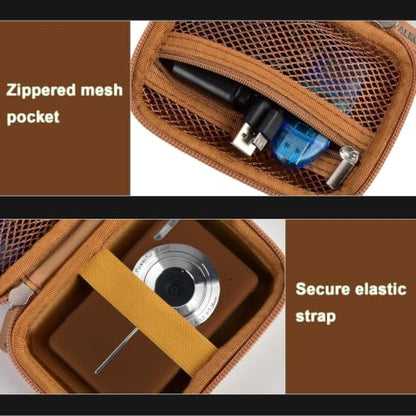 ALKOO Digital Camera Case for CAMKORY/Pouch for KODAK Pixpro, Dark Brown - color: Dark Brown