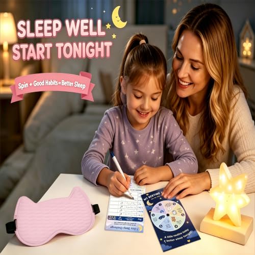 Kids Sleep Mask, 3D Contoured Kids Eye Mask for Sleeping - color: Pink