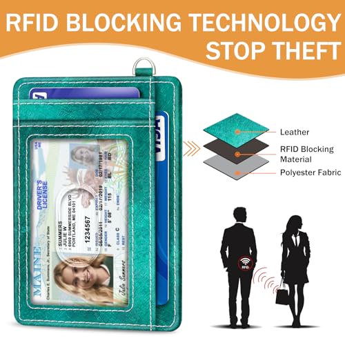 Yonlevres Elephant Credit Card Holder Slim RFID Wallet Women Small Cute - color: Elephant