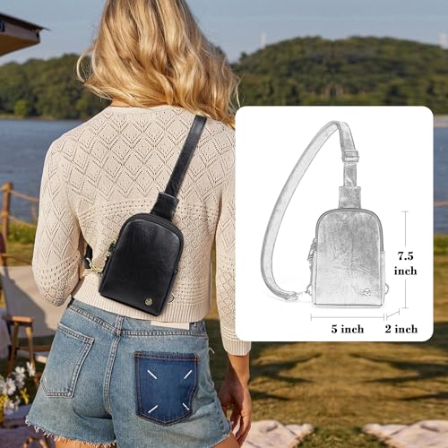 INICAT Touchscreen Crossbody Phone Purse, Small Sling Bag for Women,Black - color: Black Deep, size: Large